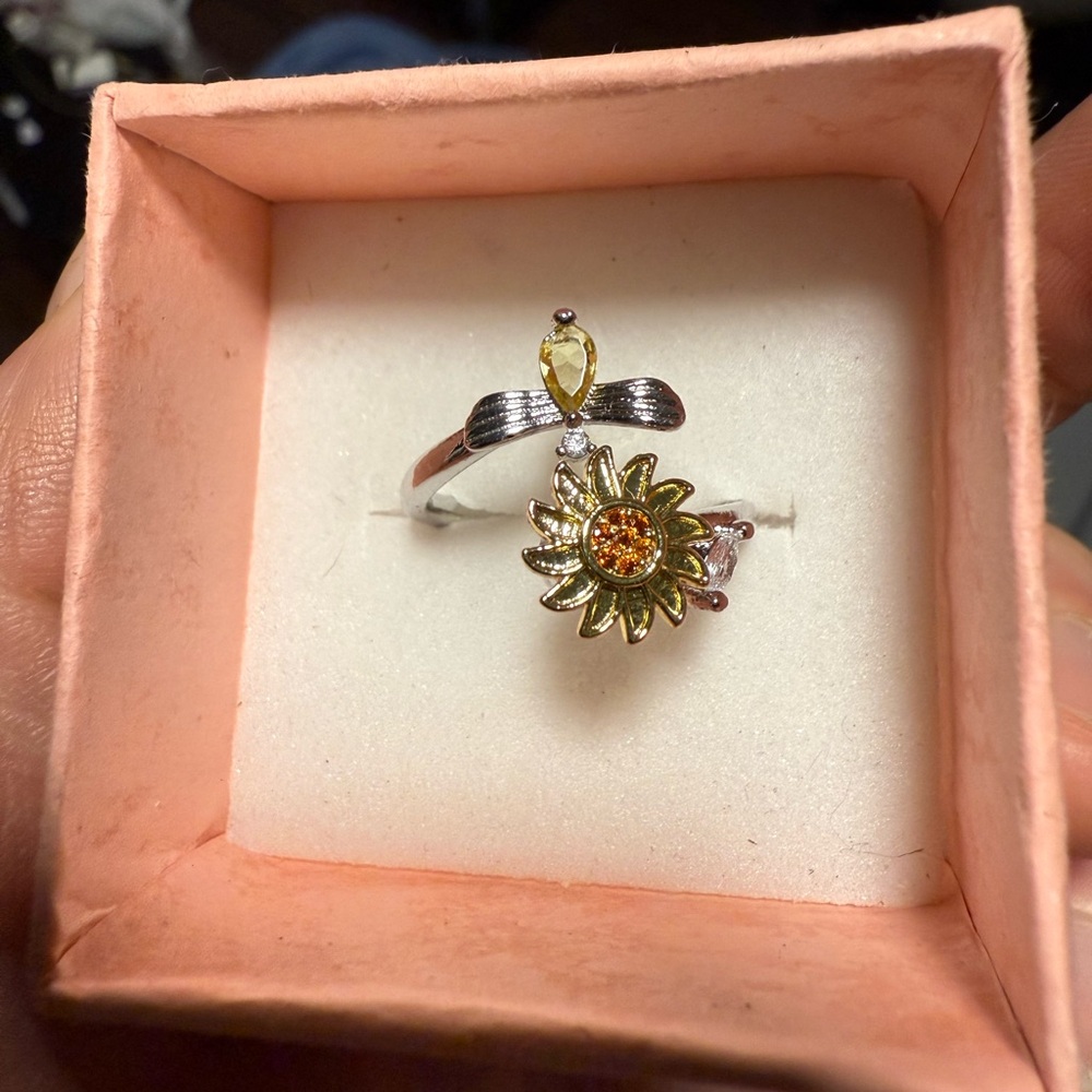 .925 sterling silver Fidget Ring Sz 7
